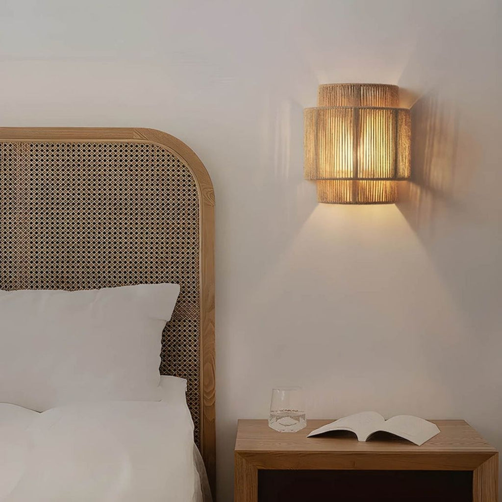 Handmade Rope Wall Sconce - Warm Ambient Lighting for Cozy Spaces 4