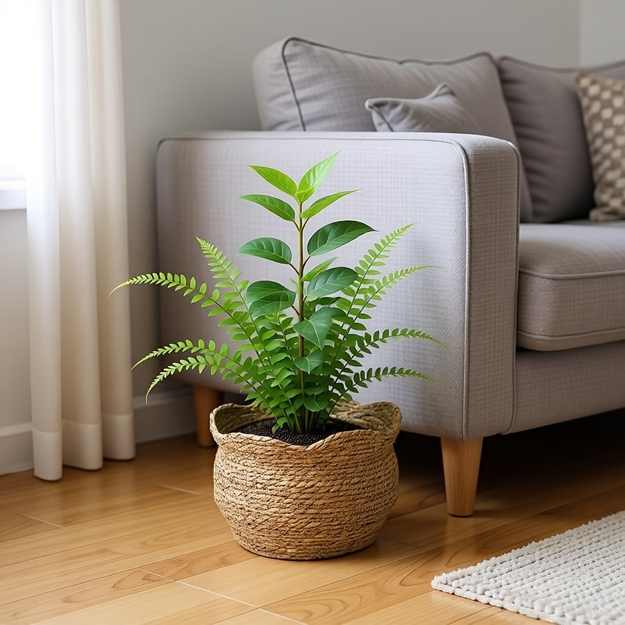 Handwoven Rattan Planter - Boho & Scandinavian Style Plant Pot 6