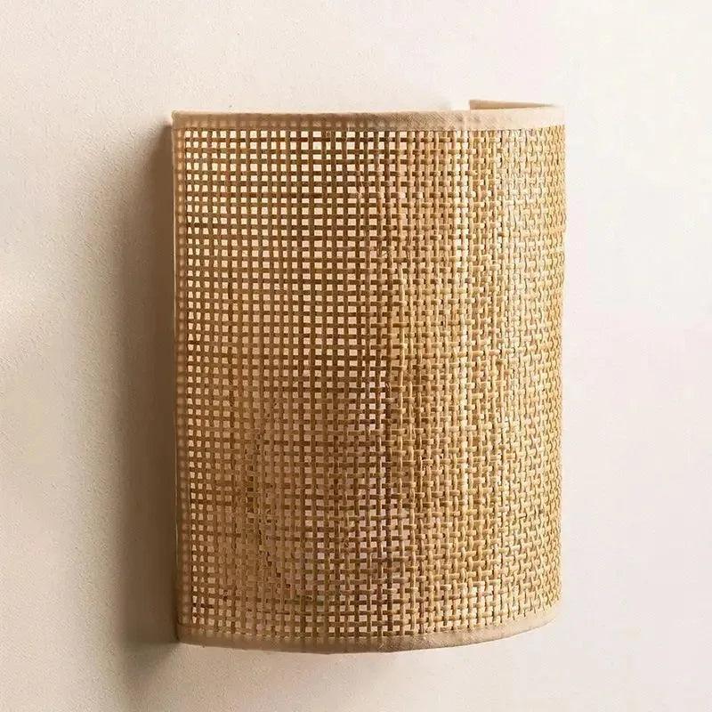 Handwoven Wall Lamp, E27 Bulb Base, Up and Down Lighting, LED Compatible 0