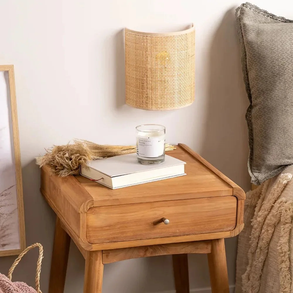 Handwoven Wall Lamp, E27 Bulb Base, Up and Down Lighting, LED Compatible 4