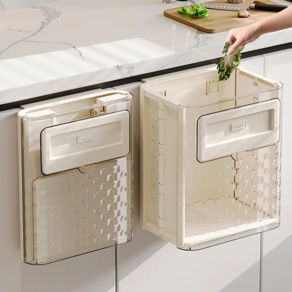 Hanging Trash Bin - Space-Efficient Garbage Can for Easy Kitchen Disposal 0