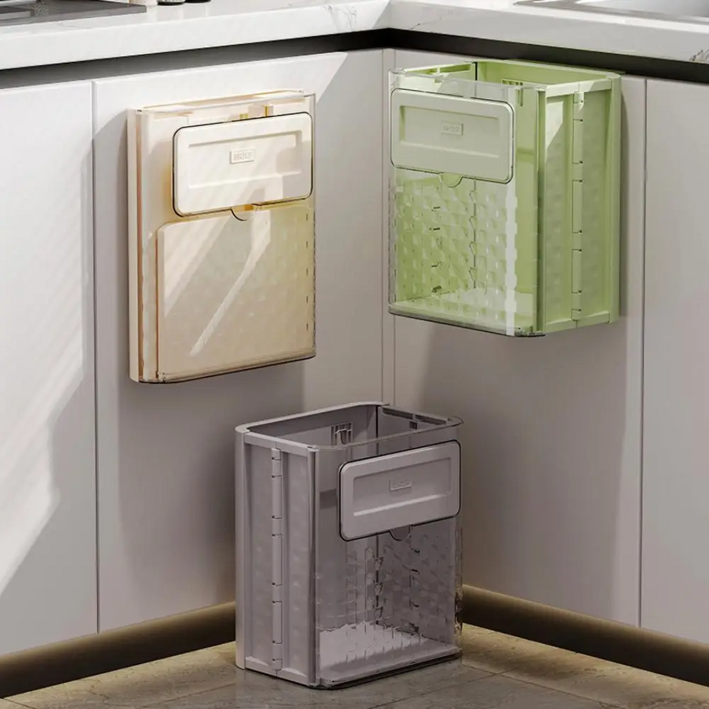 Hanging Trash Bin - Space-Efficient Garbage Can for Easy Kitchen Disposal 5