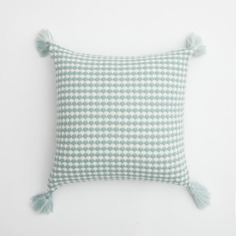 Herringbone Knit Pillow Covers with Tassels – 18x18 Inches, Durable Polyester Blend, 7 Color Options 8