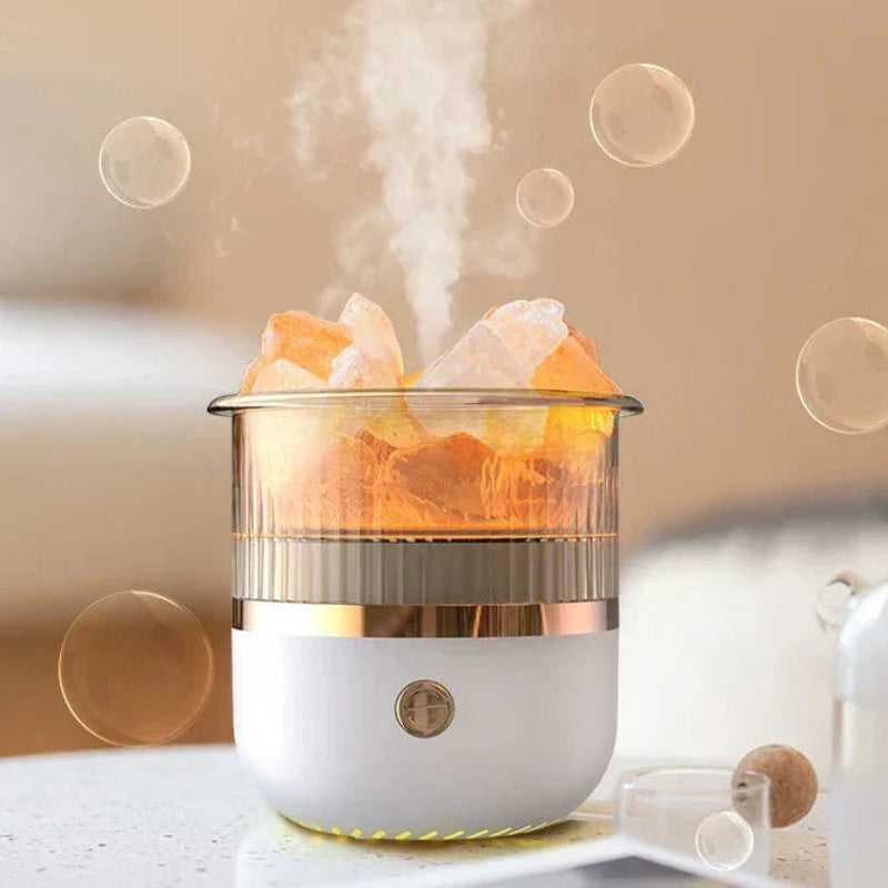 Himalayan Salt Lamp & Essential Oil Diffuser - Relaxation & Air Quality 8