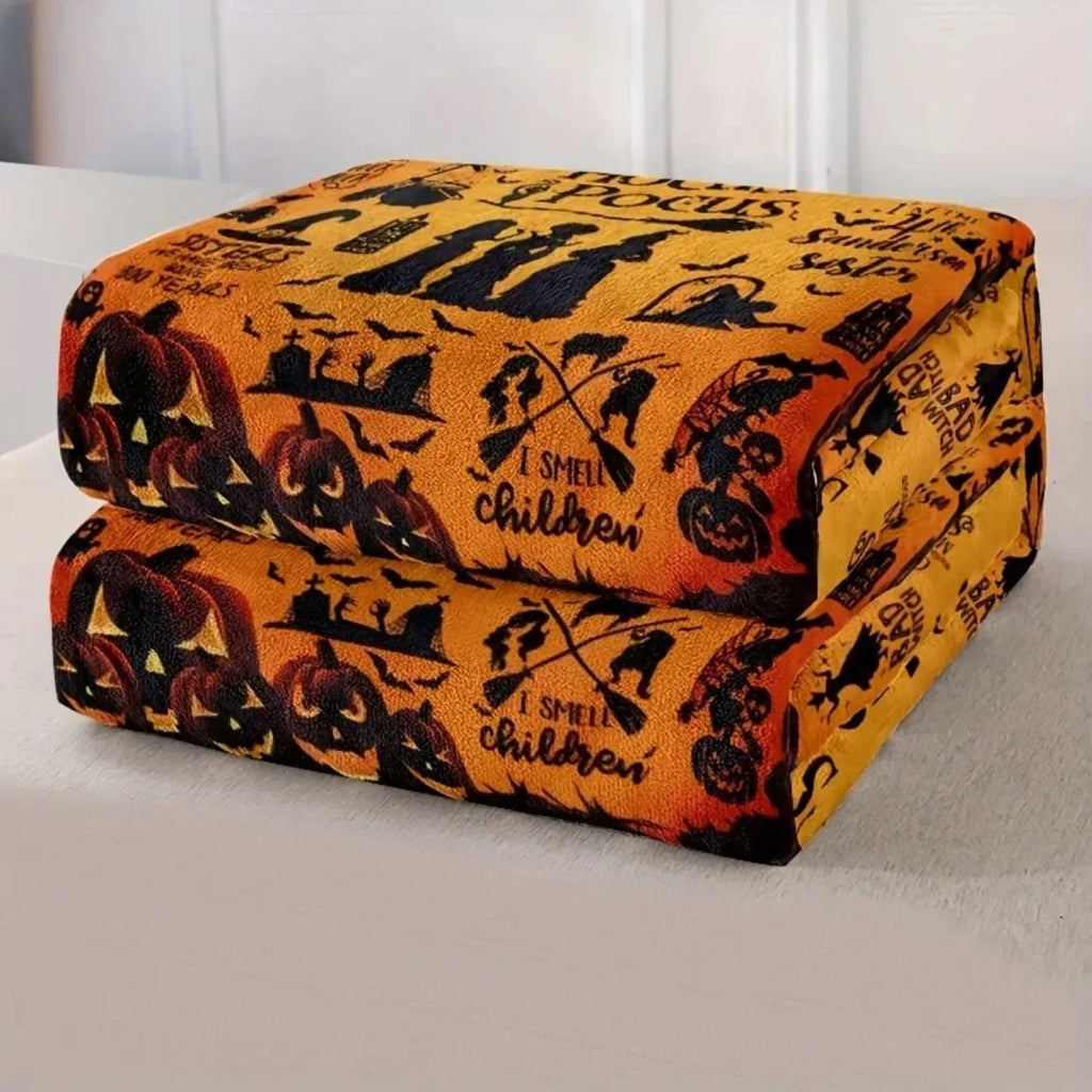 Hocus Pocus Halloween Throw Blanket - Soft, Lightweight Fall Decor 2