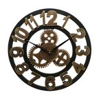 Industrial Wall Clock - Gear Design for Unique Wall Clock Decor 0