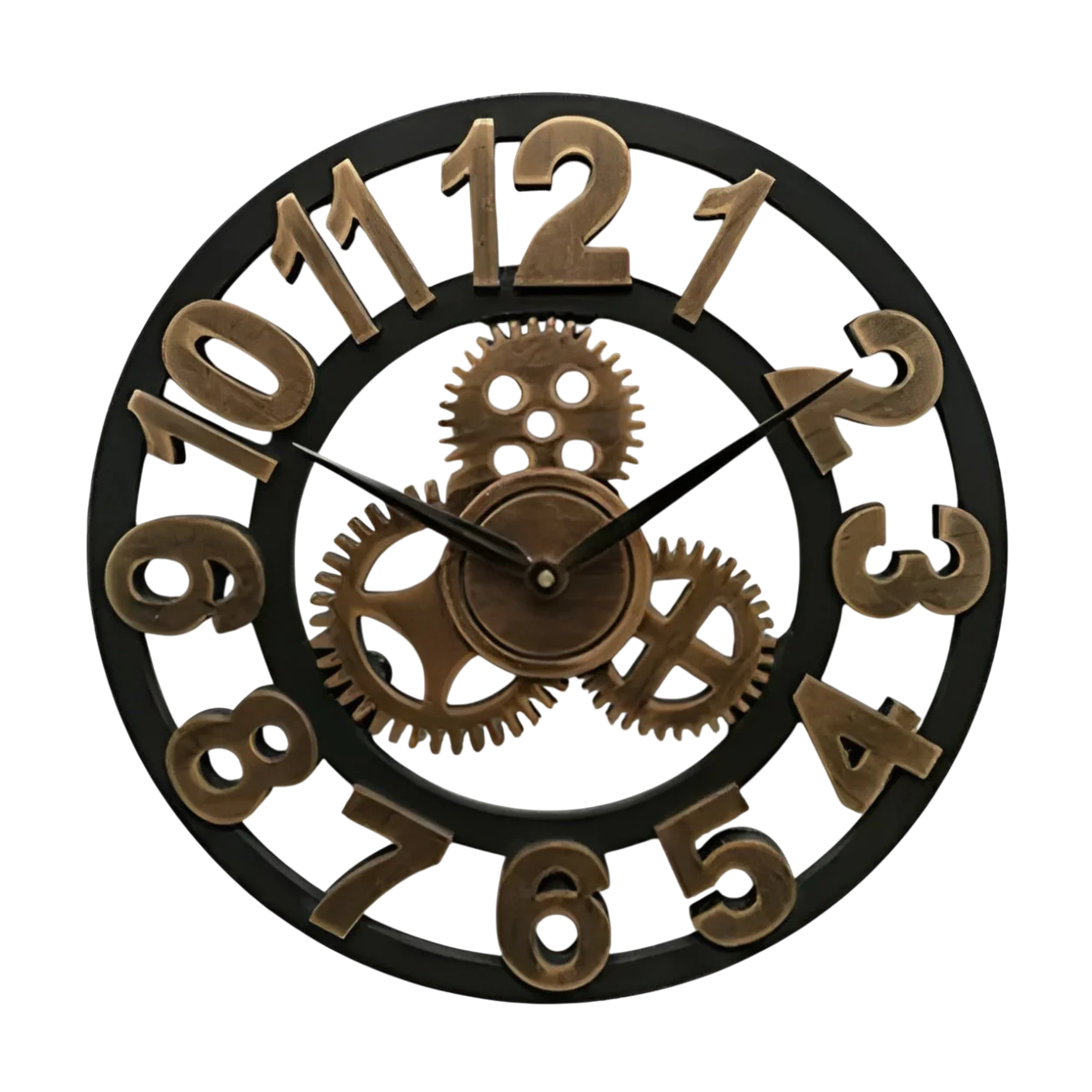 Industrial Wall Clock - Gear Design for Unique Wall Clock Decor 0