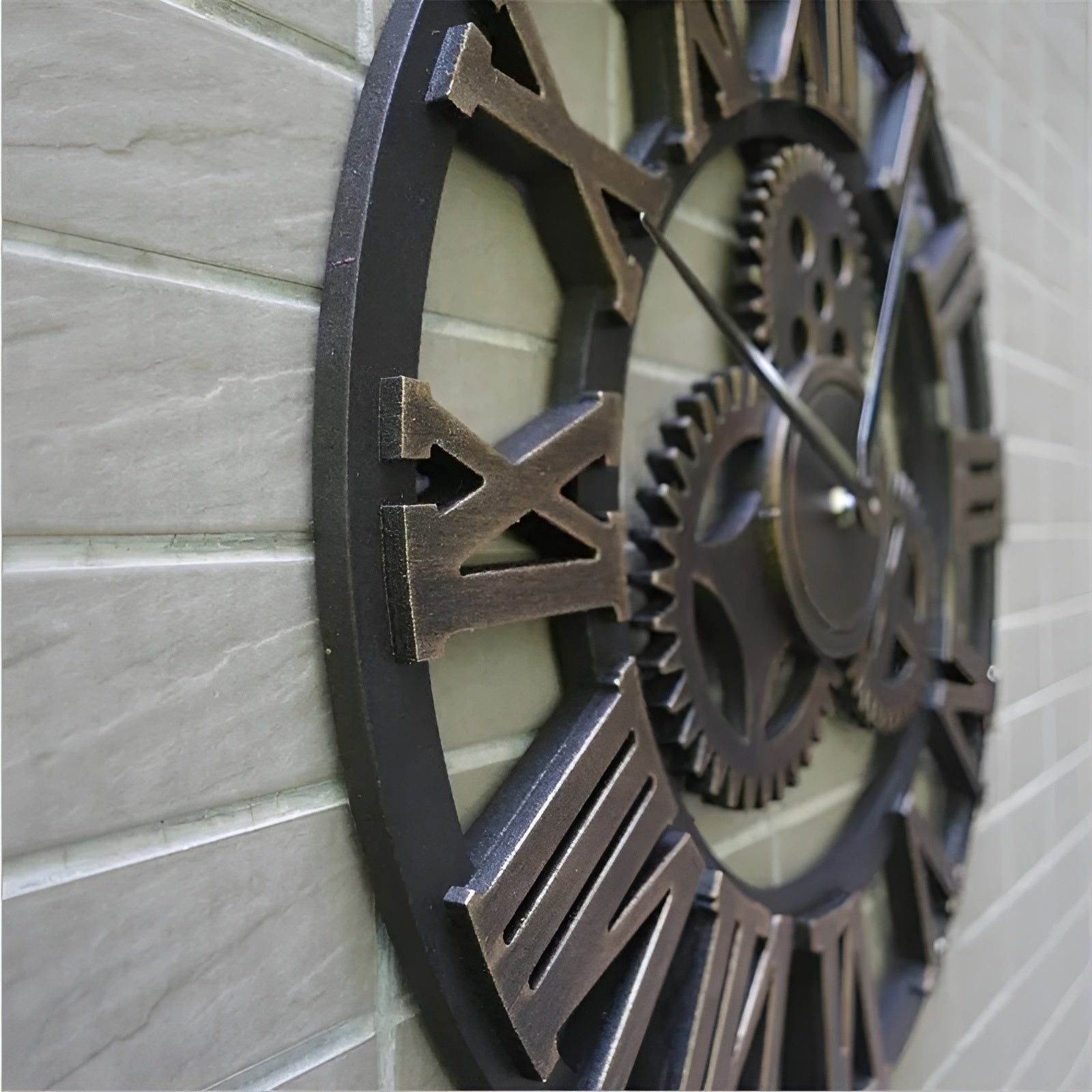 Industrial Wall Clock - Gear Design for Unique Wall Clock Decor 3