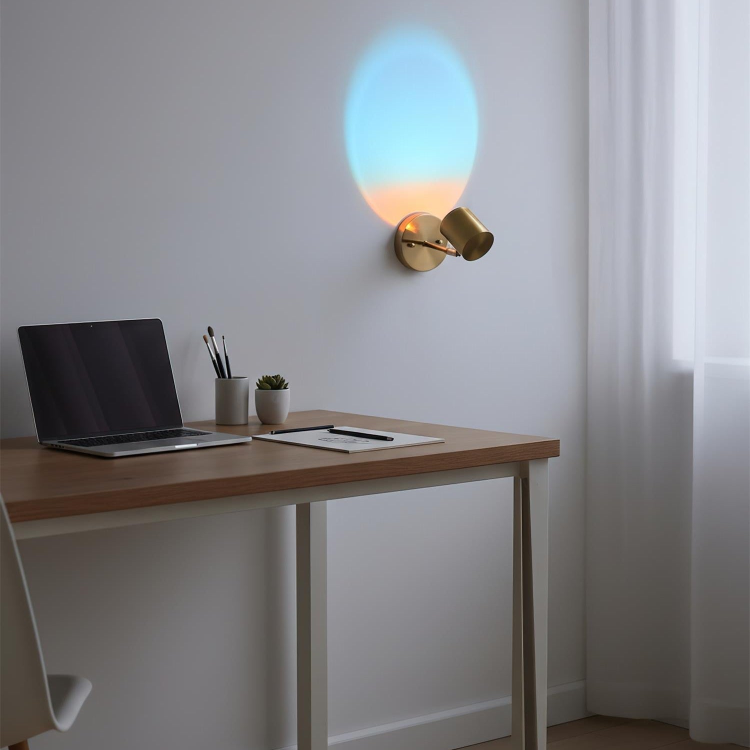 Iridescent Chrome Wall Sconces - Modern LED Design for Bathrooms & Outdoors 2