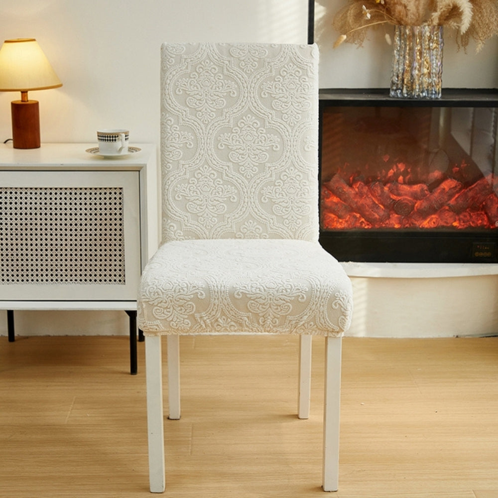 Jacquard Chair Slipcover - Elegant Protection for Dining Chair Covers 0