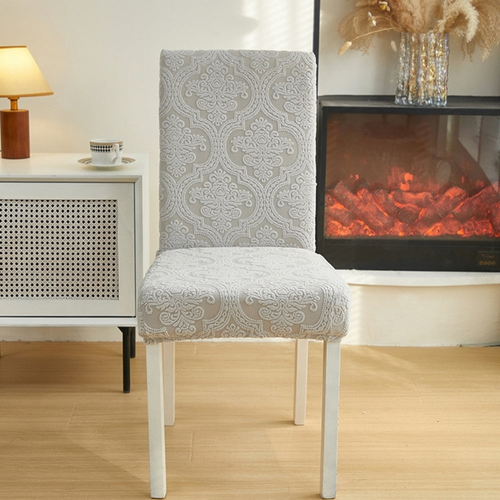 Jacquard Chair Slipcover - Elegant Protection for Dining Chair Covers 1