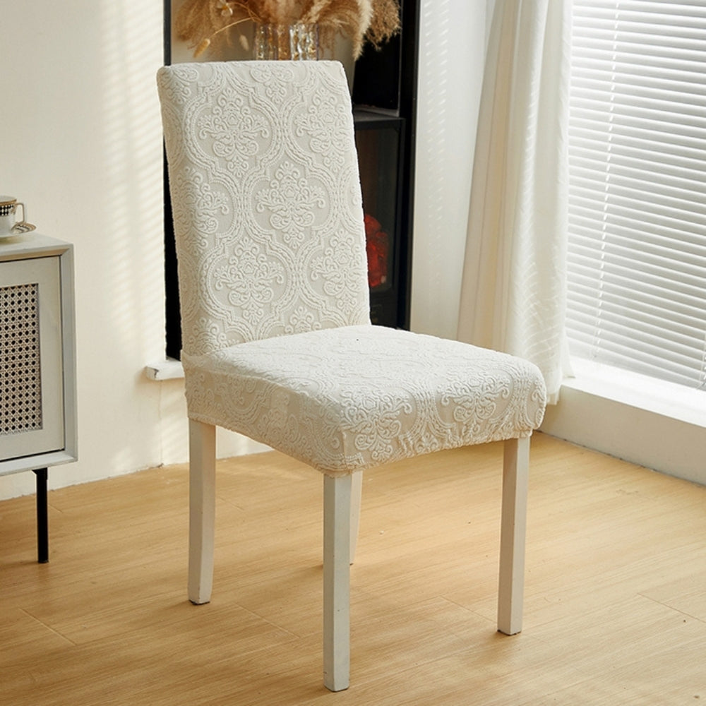 Jacquard Chair Slipcover - Elegant Protection for Dining Chair Covers 4