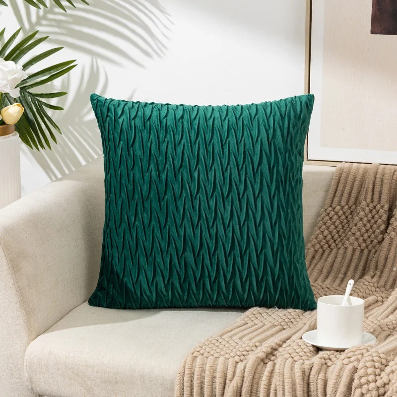 Jacquard Cushion Cover - Durable Soft Touch with Elegant Solid Design 5