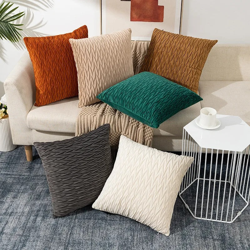 Jacquard Cushion Cover - Durable Soft Touch with Elegant Solid Design 6