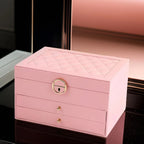 Jewellery Box - Multi-Layer PU Leather Jewelry Organizer for Women 0