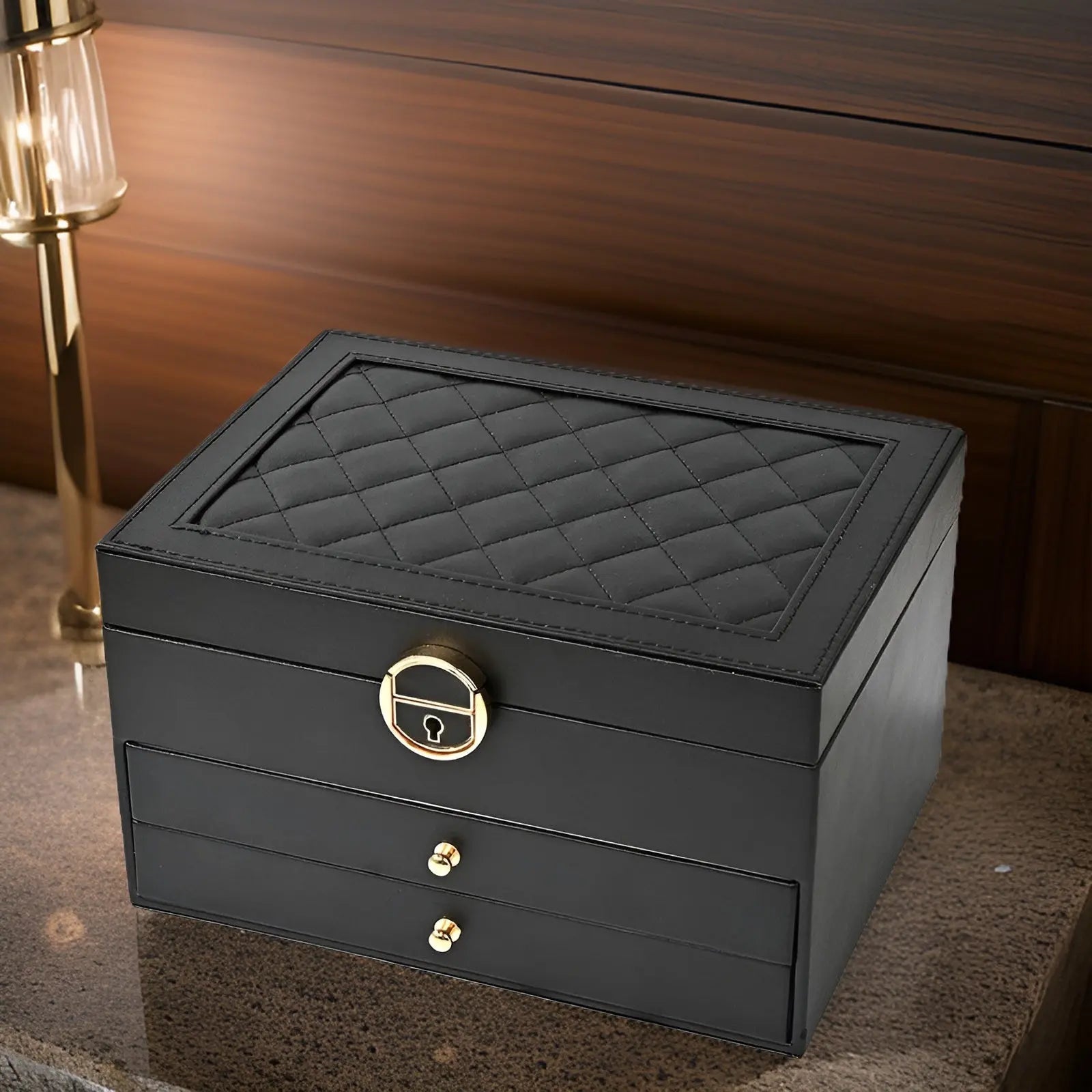 Jewellery Box - Multi-Layer PU Leather Jewelry Organizer for Women 7
