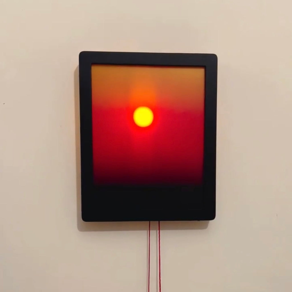 Kinetic Sunrise Wall Lamp - Adjustable Rechargeable Wall Light for Mindfulness and Calming Ambiance 2