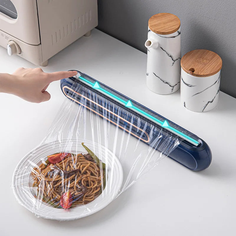Kitchen Wrap Dispenser, Wall Mounted, Magnetic, Built in Cutter 1