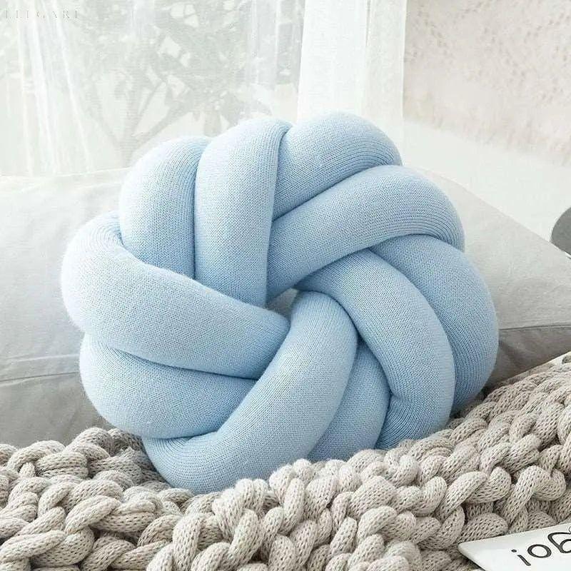 Knot Decorative Pillow - Soft Cotton Blend Throw Pillows for Couch 0