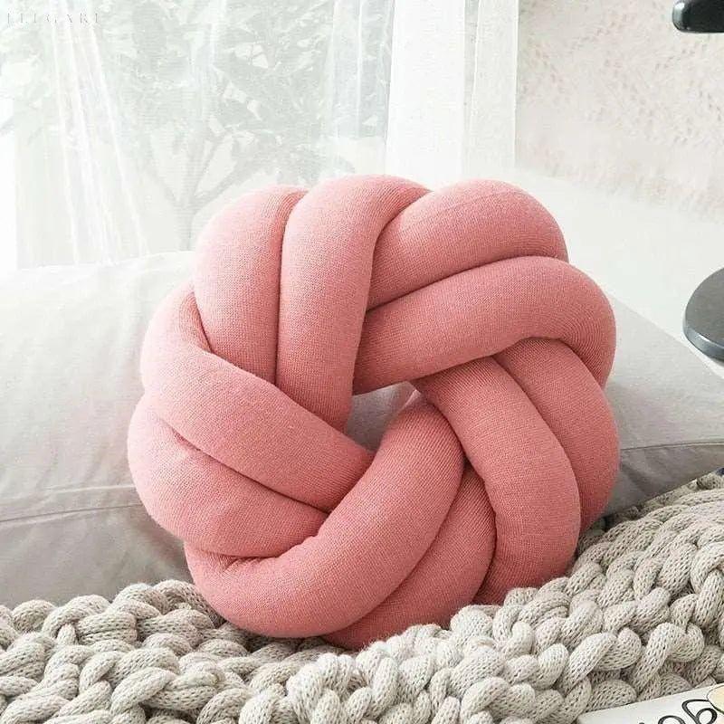 Knot Decorative Pillow - Soft Cotton Blend Throw Pillows for Couch 3