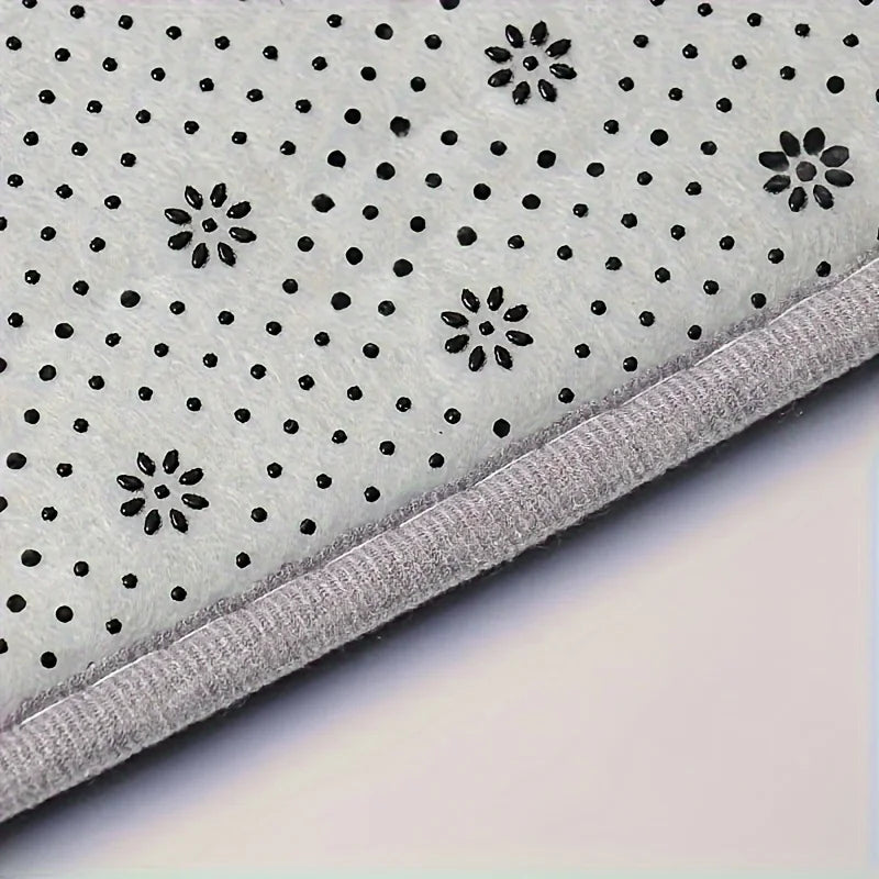 L-Shaped Anti-Fatigue Kitchen Mat with Non-Slip Backing – Soft Flannel, Washable and Highly Absorbent Kitchen Rug 2