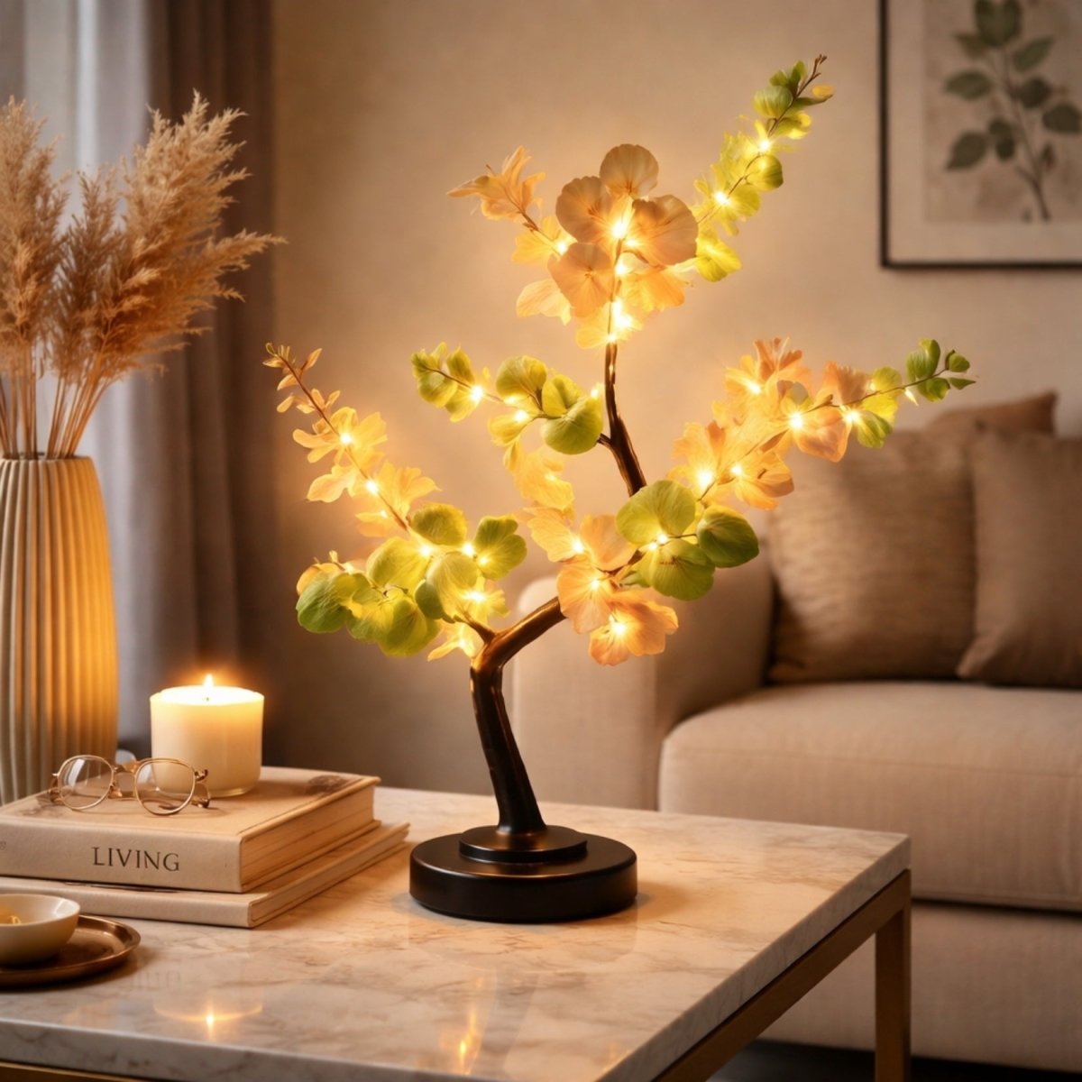 LED Botanical Lamp - Battery Operated For Customizable Ambiance 0