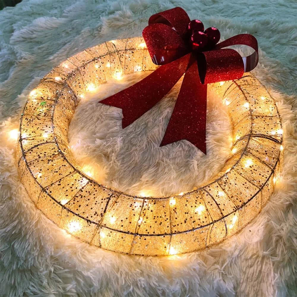 LED Bow Garland Lights - 400 LEDs for Festive Indoor & Outdoor Decor 5