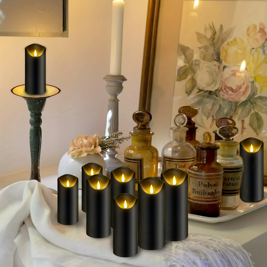 LED Candle Set - Flameless Battery Operated Candles with Remote & Timer 4