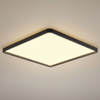 Square ceiling light fixture on a neutral background
