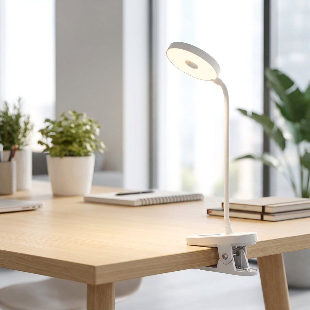 LED Desk Lamp - USB Rechargeable Touch Dimmer with Flexible Neck 10