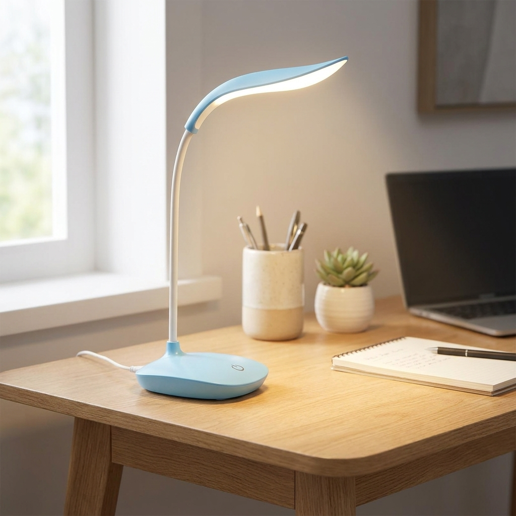 LED Desk Lamp - USB Rechargeable Touch Dimmer with Flexible Neck 8
