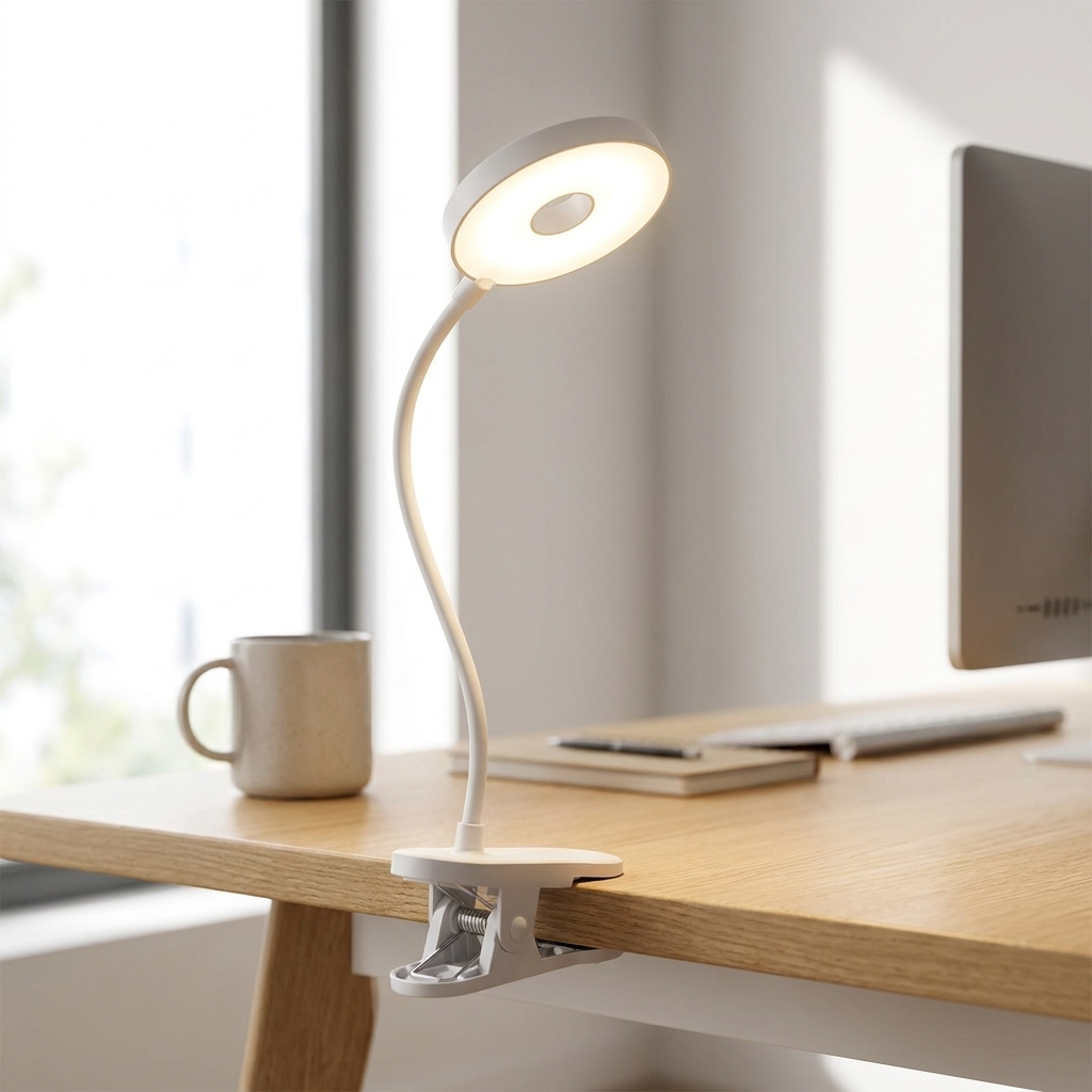LED Desk Lamp - USB Rechargeable Touch Dimmer with Flexible Neck 9