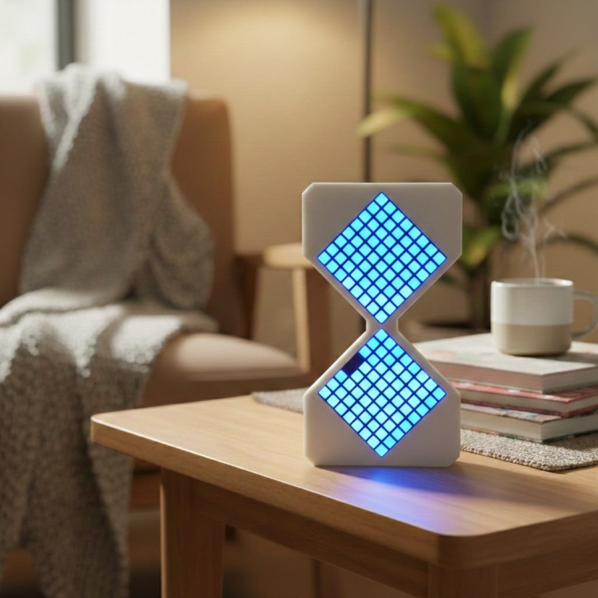 LED Digital Hourglass Clock - Accurate Timekeeping with Modern Design 2