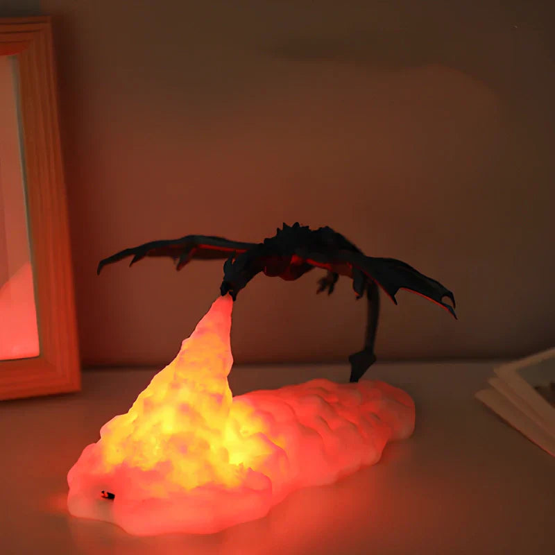 LED Dragon Night Light - Mesmerizing Flame Effect for Cozy Ambiance 1