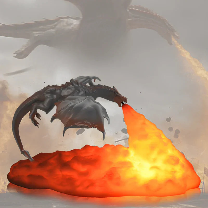 LED Dragon Night Light - Mesmerizing Flame Effect for Cozy Ambiance 2