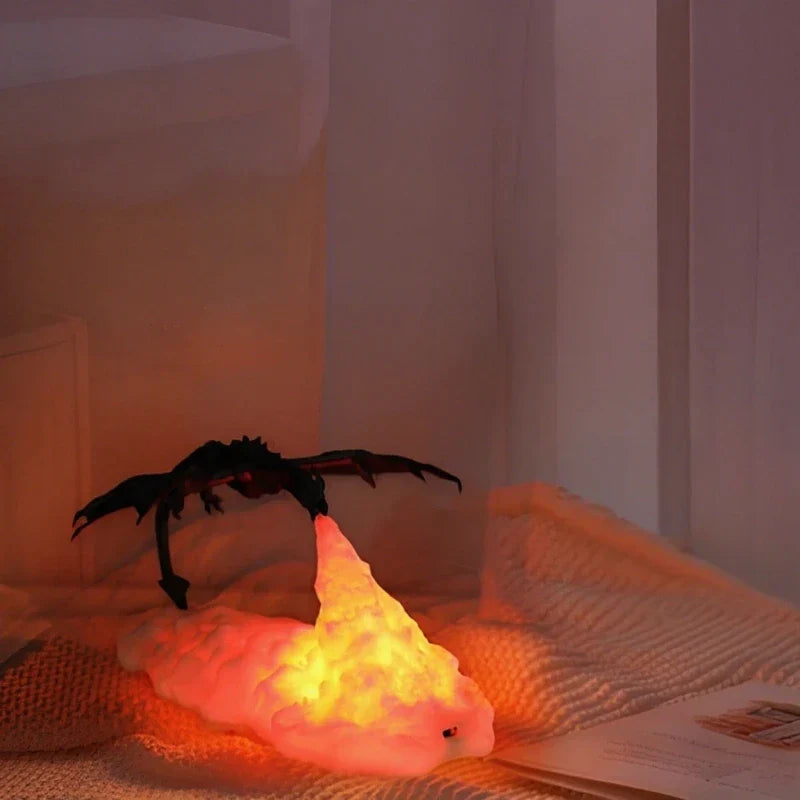 LED Dragon Night Light - Mesmerizing Flame Effect for Cozy Ambiance 3