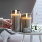 LED Flameless Candle Set - Realistic Flickering with Remote Control 3