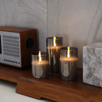 LED Flameless Candle Set - Realistic Flickering with Remote Control 6