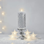 LED Flameless Candle with Real Wax Exterior and Warm White LED Glow 6