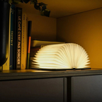LED Folding Paper Table Lamp - Cordless, Battery Operated, Adjustable Ambiance 10