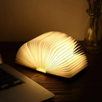 LED Folding Paper Table Lamp - Cordless, Battery Operated, Adjustable Ambiance 2