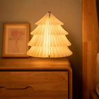 LED Folding Paper Table Lamp - Cordless, Battery Operated, Adjustable Ambiance 8