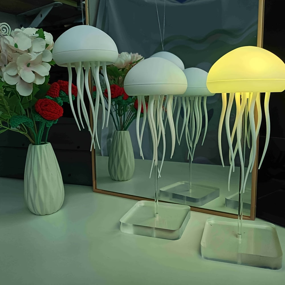 LED Jellyfish Aquarium Lamp - Color Changing USB Night Light for Relaxation 8
