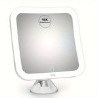 LED Magnifying Makeup Mirror - 10X Magnification & Adjustable Light 0