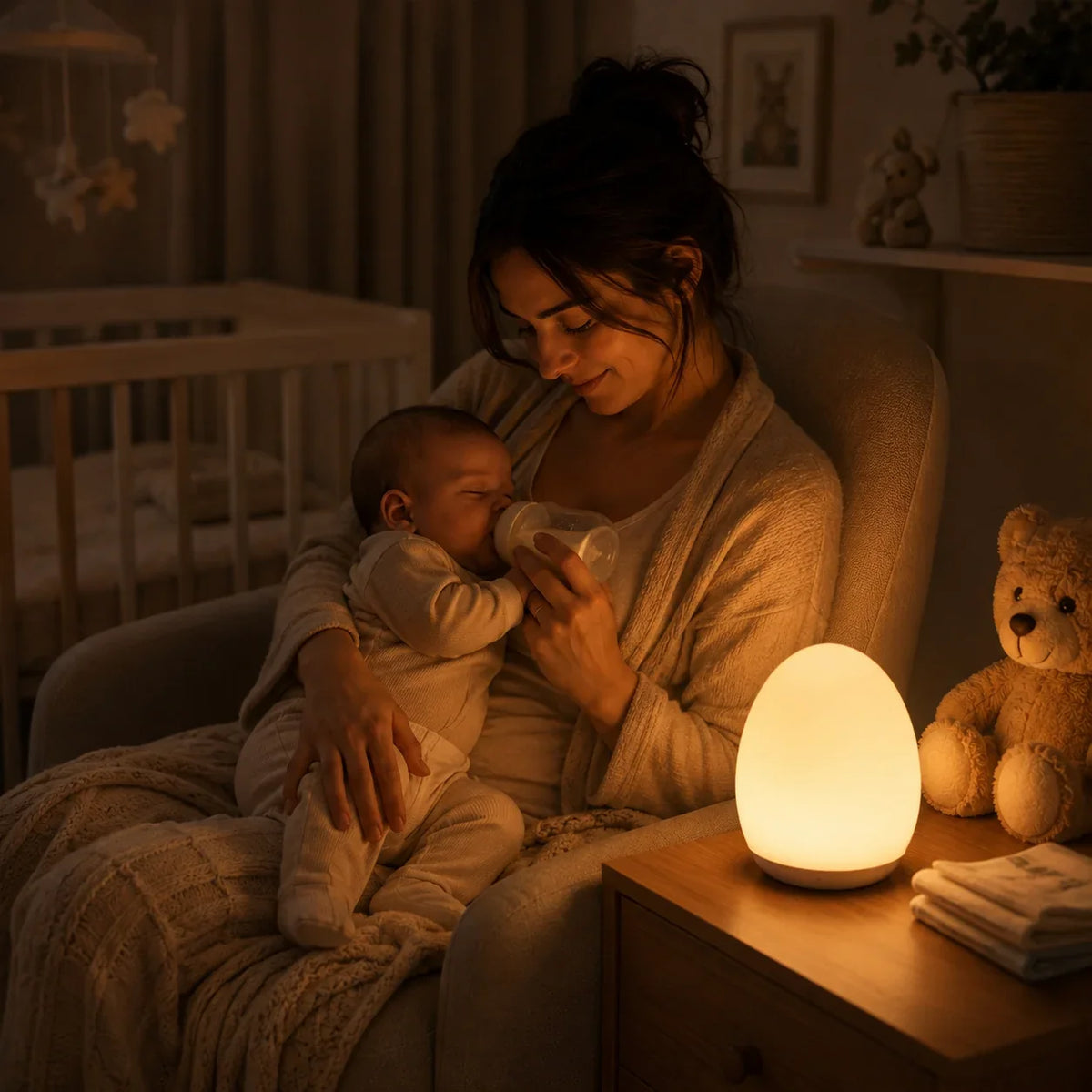 LED Night Light - Touch-Control 7-Color Silicone Mood Lamp 3