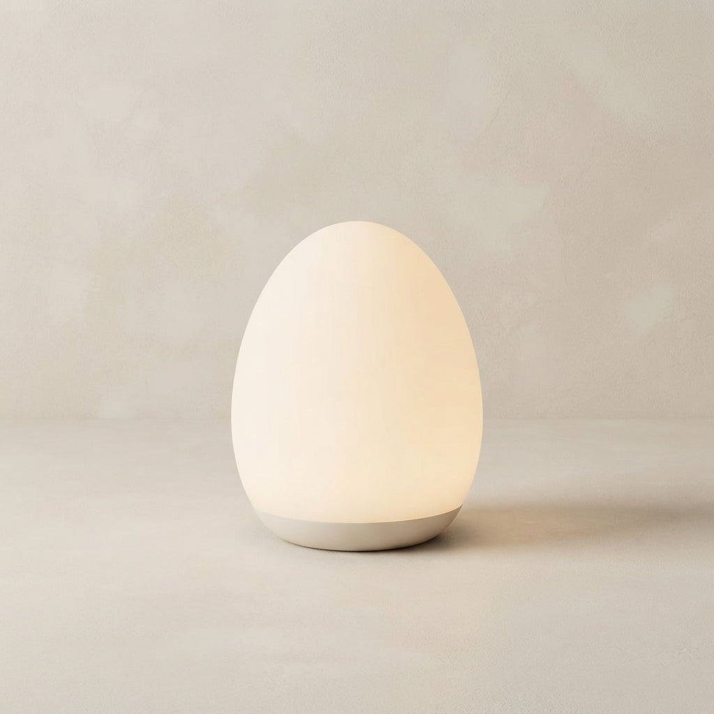 LED Night Light Egg Shape Silicone Touch Control 7 Color Rechargeable 1
