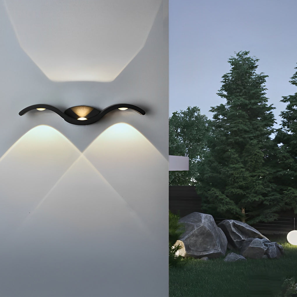 LED Outdoor Wall Light - Durable Seagull Design for Modern Ambiance 1