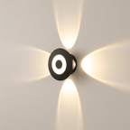 Modern wall light fixture on a neutral background