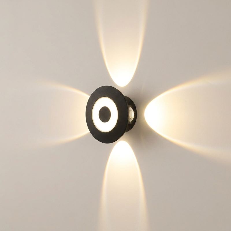 Modern wall light fixture on a neutral background
