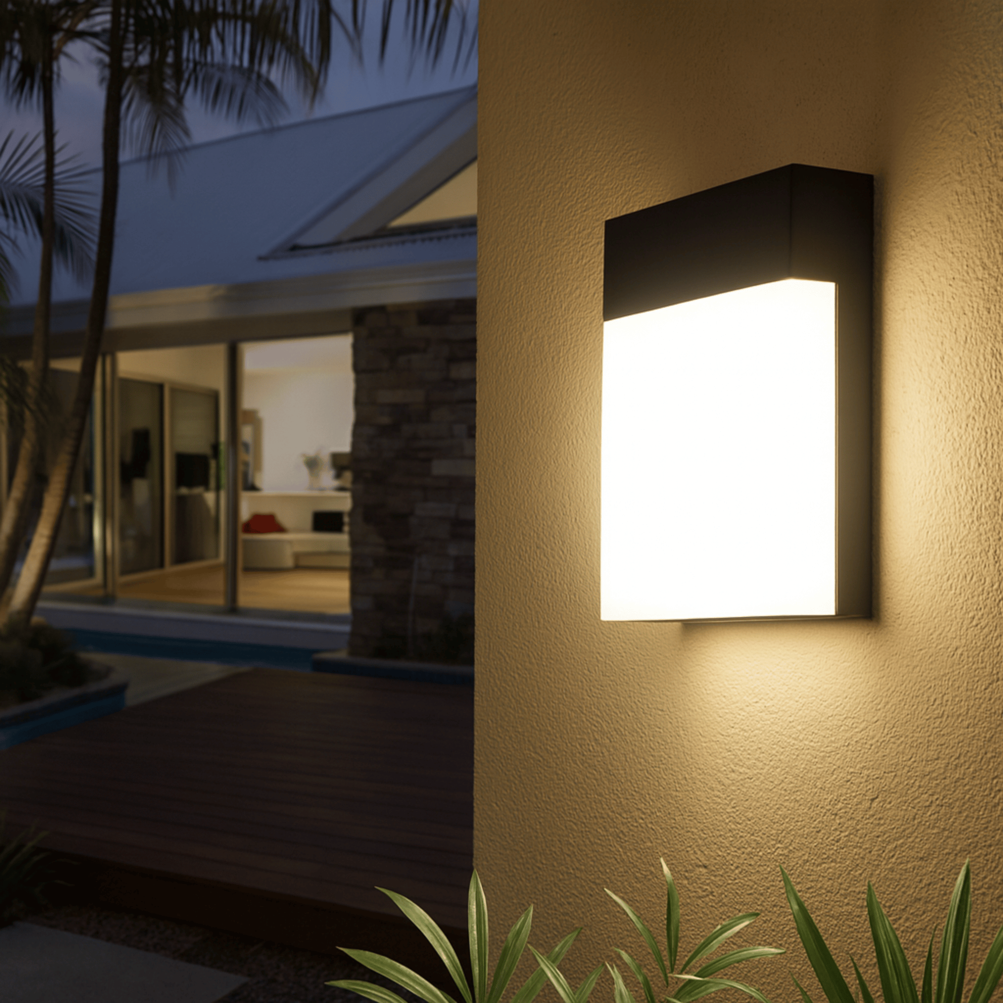 LED Outdoor Wall Light Sconce - IP65 Weatherproof with Motion Sensor 0